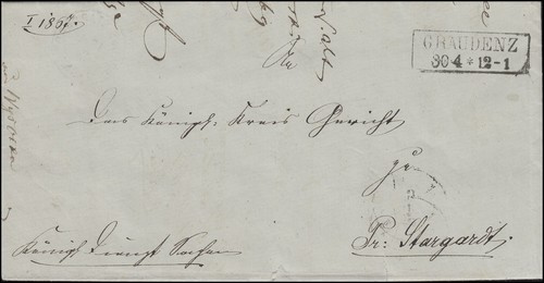 Preußen brief graudenz - preußen,