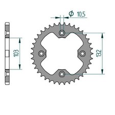 Stahl Kettenrad für KTM XC