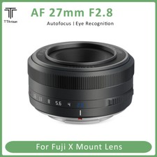 DE TTartisan APS-C AF 27mm F2.8 Autofokus-Objektiv für Fuji X Mount （Schwarz）