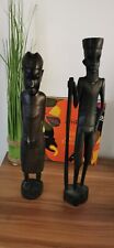 Deko Figur-Afrikanische Massai-Krieger aus Ebenholz 30 cm. Selten Sammlerstück