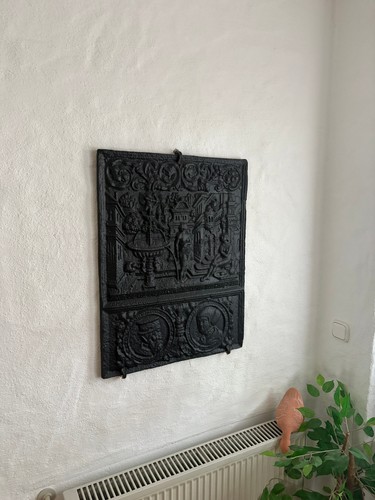Gusseiserne kaminplatte 55x70 - ,