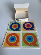 Vintage Werbung 4x Untersetzer in OVP  August Thyssen Hütte Design 70er Jahre