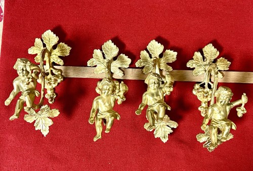 Vergoldete bronze putten mit - vergoldete,