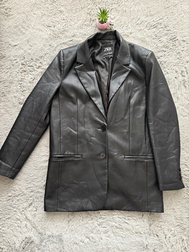 Zara damen blazer kunstleder - blazer,