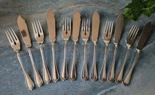 Wilkens Martin Modell 515 Barockstil Fischbesteck 6 Personen 90g versilbert 🐟