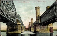 Ak Tczew Dirschau Pommern, Gruss aus  die beiden Weichselbrücken,... - 4894836