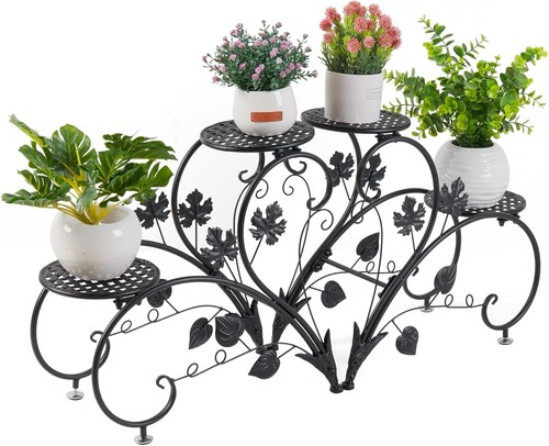 Pflanzenregal 2er set schwarz - 2er,