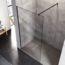10mm Walk in Dusche Schwarz