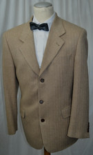 BOSS Sakko KAMELHAAR 100%CAMEL Gr. 52 (L) CREME-BRAUN FISHGRAT EDELST !! ARTEMIS