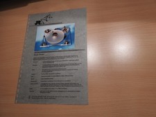 Plattenspieler Transrotor  Super Seven      Technische Daten Prospekt Original