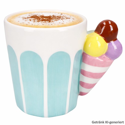 Kaffeebecher eis blau - kaffeebecher,