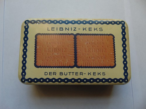 Alte blechdose leibniz keks - alte, leibniz-keks