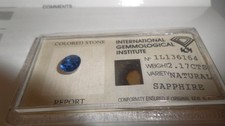 Saphir zertifiziert ct - zertifiziert, 2,17