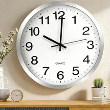 30cm Edelstahl Wanduhr Ohne