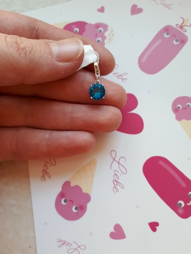 Juwelkerze charm türkis 925 - juwelkerze,
