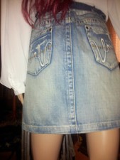 Dezenter Designer - Jeansrock für starke Frauen (EUR-Gr. 38) von CASA I BLANCA