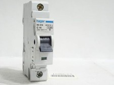Hager Leitungsschutzschalter NC016 C16 463016 / Unbenutzt