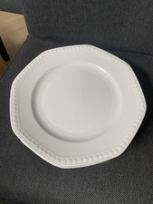 6 x Speiseteller Seltmann Weiden Andrea weiß 24,5cm NEUWERTIG