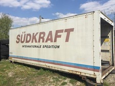 Container als Lager inkl. Graffiti Kunst, KÖGEL Wechselbrücke