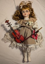 Vintage Porzellanpuppe, Gilde-Kollektion, schöne Sammlerfigur, Handarbeit