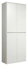 Mehrzweckschrank Garderobenschrank Flurschrank Schuhschrank weiß 4 Türen