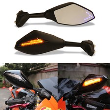 Universal Motorrad Rückspiegel Spiegel LED Blinker Für YZF-R1 R6 FZ-6R YZF-R25