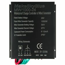 Makeskyblue 1000W 24V Windladeregler Charge Controller für Windturbinen, IP67
