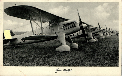 Flugzeug unsere luftwaffe - ak,