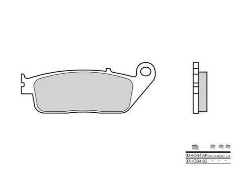 Bremsbeläge brembo - hi.,