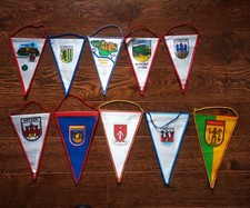 Konvolut 10 Wimpel DDR für