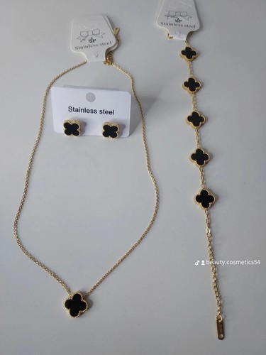 Kleeblatt schmuck halskette - kleeblatt,