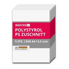 5er Set Polystyrol Platten