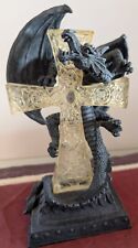 Drachenlampe Leuchtobjekt Dragonheart Drachenkreuz Drache mit Kreuz neuw. Gothic