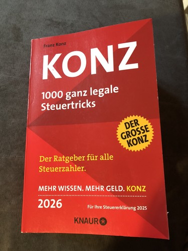 Konz steuertricks 2026 - konz,