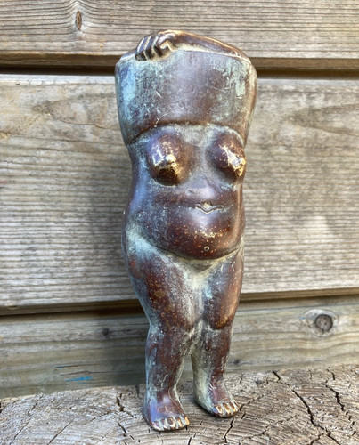 16cm bronze metall mollige - metall,