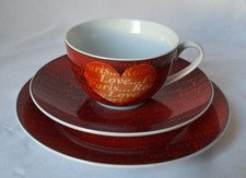 Ritzenhoff & Breker, Flirt, Gedeck, 3-teilig, Dessertteller, Tasse, Amore Mio,
