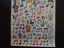Design Sticker  -  Bunte Noten
