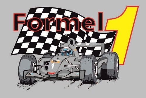 Aufkleber formel grau flagge - 1,