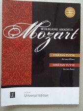 Noten 2 Flöten W. A. Mozart - Cosi Fan Tutte Komische Oper   Universal Ed neuw