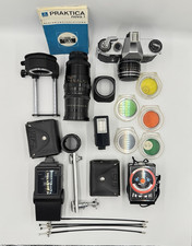 Pentacon Praktica Nova 1 DDR Spiegelreflex mit 50mm 200mm Objektiv