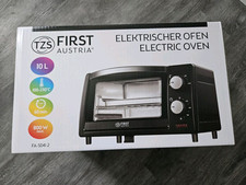 Minibackofen 10 Liter 800 Watt bis 230 Grad TZS First Austria Neu