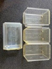 5 Sichtlagerboxen Lagerbox Sichtlagerkasten Stapelbox Schütten 21 x 13 X 12 cm