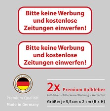 Aufkleber Set 2x Briefkasten