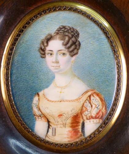 Antique portrait miniatur - antique,