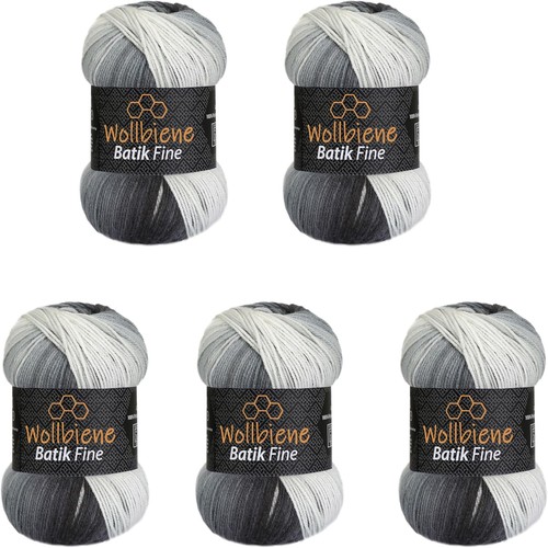 100g wollbiene batik fine - x,