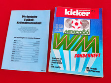 Mexico 86 WC Kicker Sonderheft zur Fussball WM komplett mit Beilage