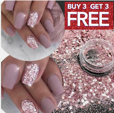 Chunky Nail Art Laser Glitzer