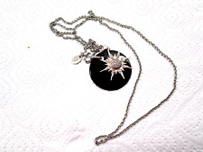 Thomas Sabo  Anhänger Scheibe Black Onyx mit Sabo Sonne und Kette 925