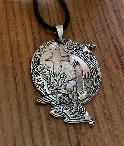 Anhänger amulett munin hugin - amulett,