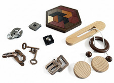 Geduldspiel aus Holz / massiv